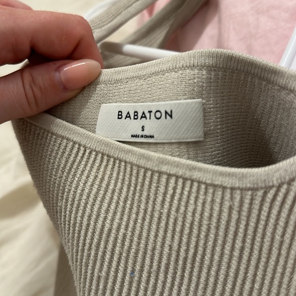 Babaton Sculpt Knit Squareneck Cropped Tank - Picture 6 of 6